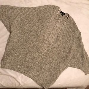 Oversized knit 3/4 length sleeve cardigan